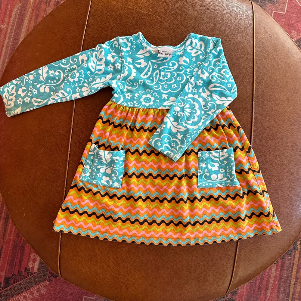 ⭐️5 for $25⭐️ Flap Happy Tropical Print Long-Sleeve Cotton Dress